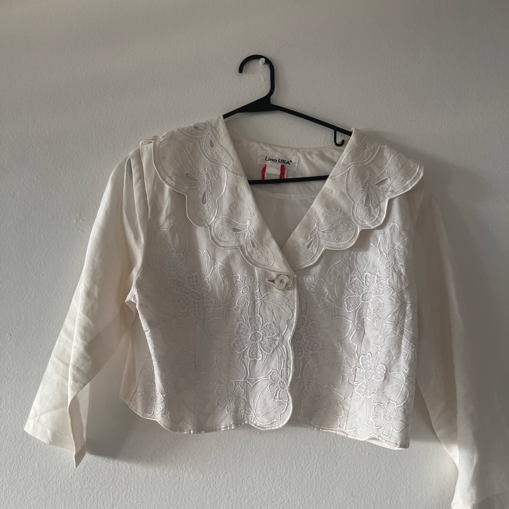 Vintage white bolero